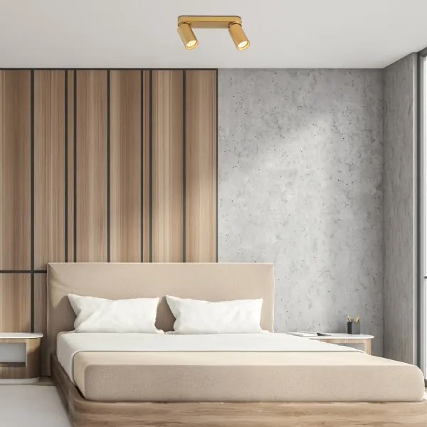 Rabalux 73076 - Spotlámpa MIRINA 2xGU10/5W/230V arany