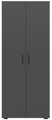 BASIC Ruhásszekrény Fekete Színben 74 cm 2D