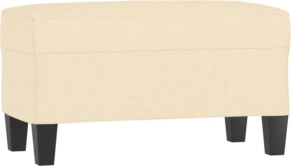 vidaXL krémszínű szövet pad 70 x 35 x 41 cm