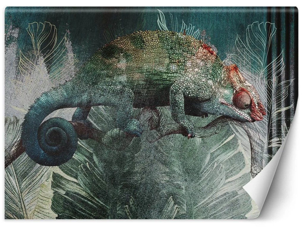 Gario Fotótapéta Kaméleon egy trópusi erdőben Anyag: Vlies, Méret: 150 x 105 cm