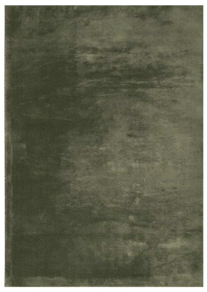 HUARTE erdőzöld rövid szálú puha és mosható szőnyeg 240x340 cm