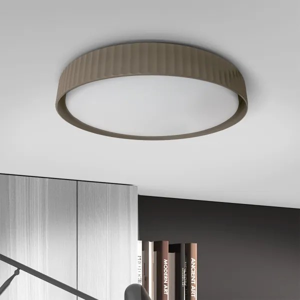 Brilagi - LED fényerőszabályozható mennyezeti lámpa LUCIA LED/60W/230V Ø 59 cm taupe+távirányító