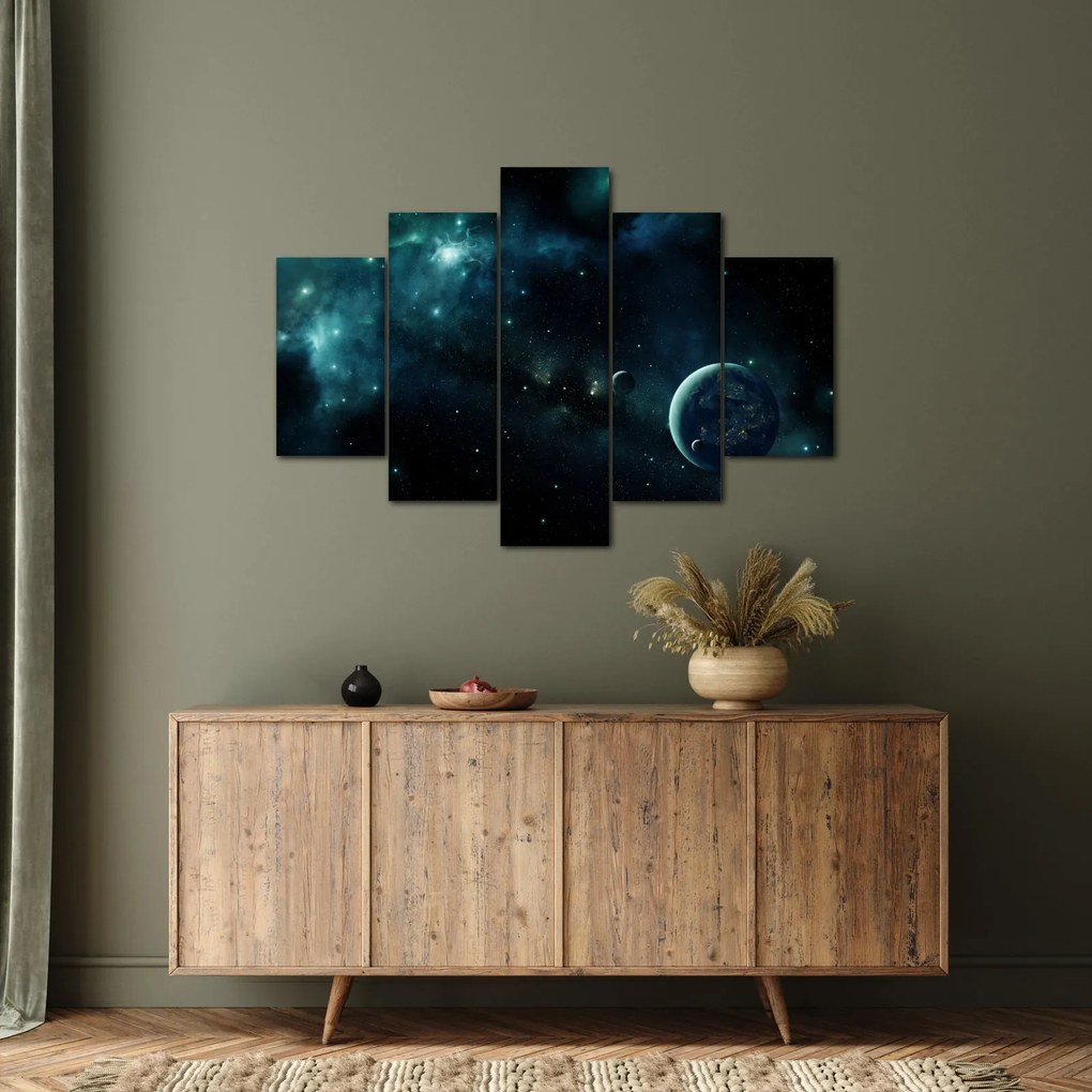 Kép - Élet az űrben (150x105 cm)