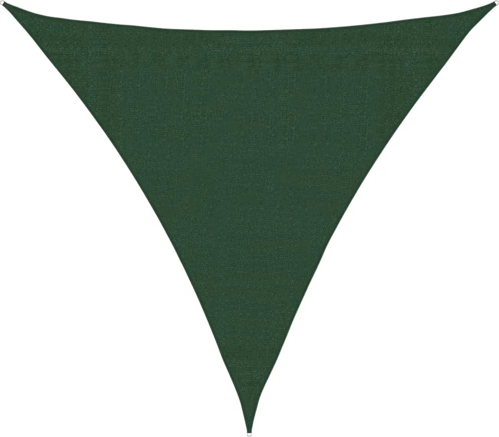 vidaXL sötétzöld HDPE napvitorla 160 g/m² 3 x 3 x 3 m