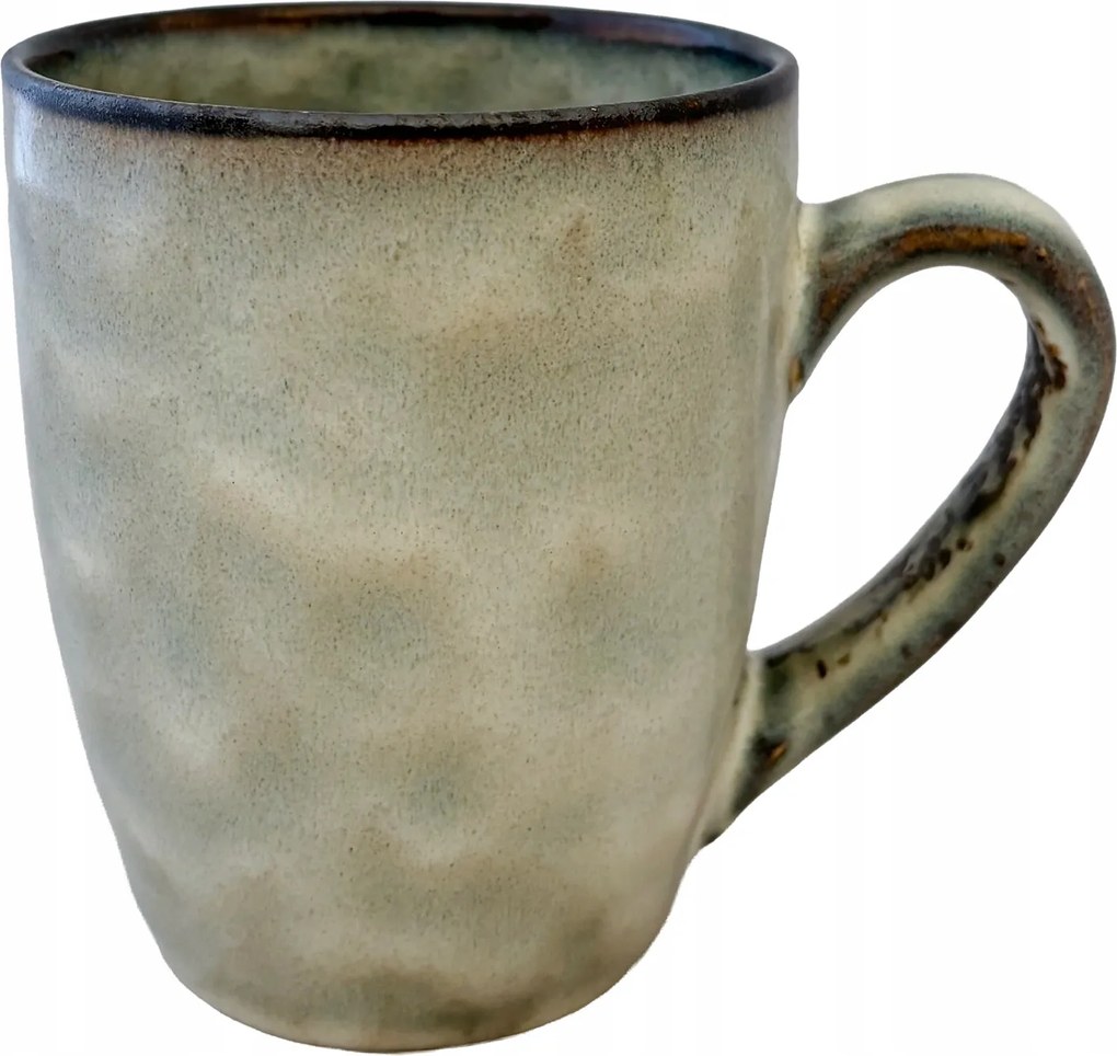 Kerámia Bögre 330ml kávés füllel tea munka gyógynövények latte szürke nagy