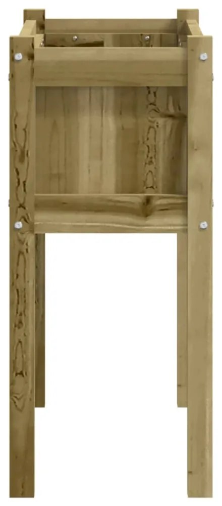 impregnált fenyőfa kerti virágláda lábakkal 70 x 31 x 70 cm