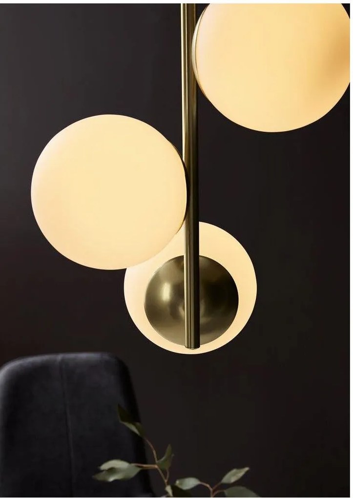 Nordlux modern függeszték lilly fehér sárgaréz nor48603035