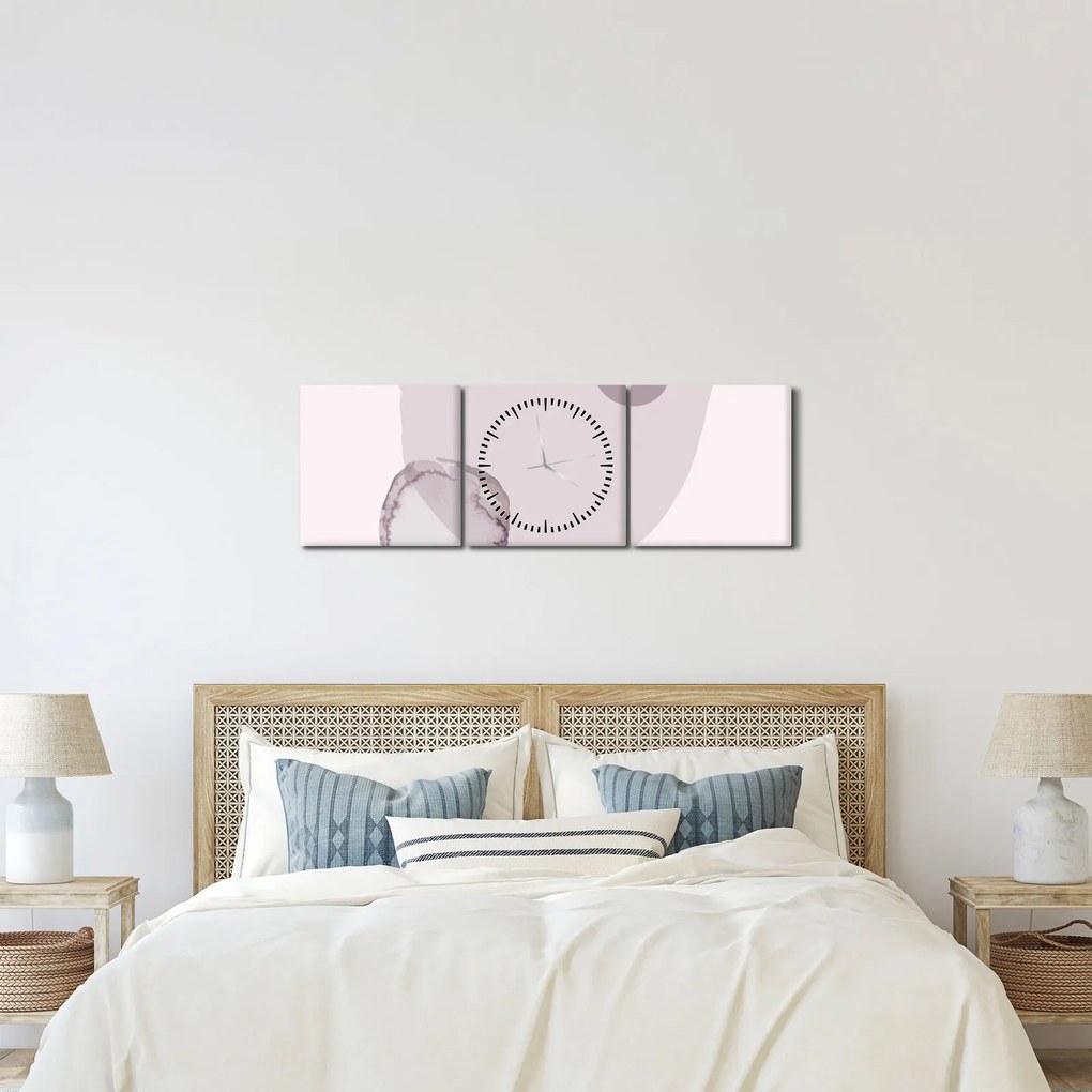 Kép - Lila minimalizmus N⁰2 (órával) (90x30 cm)