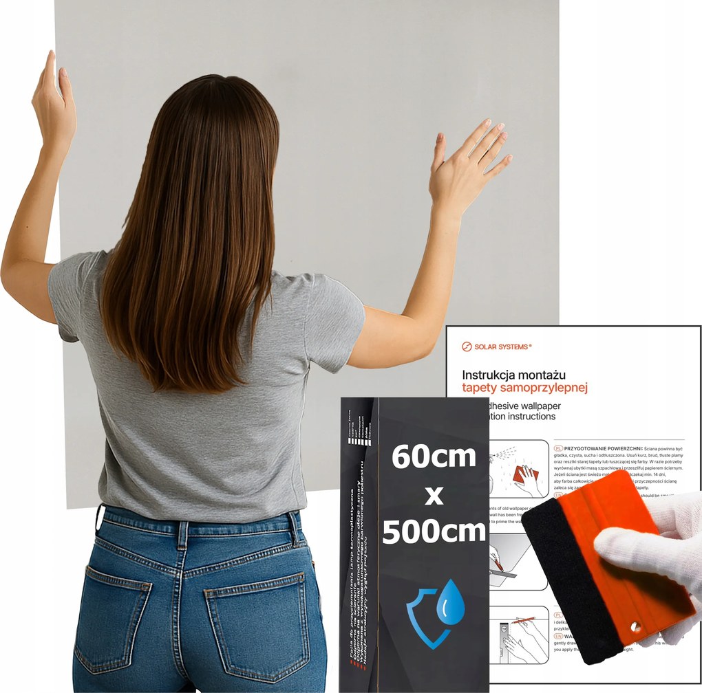 Öntapadós tapéta Vízálló Konyha Fal Bútor Szürke Bőr