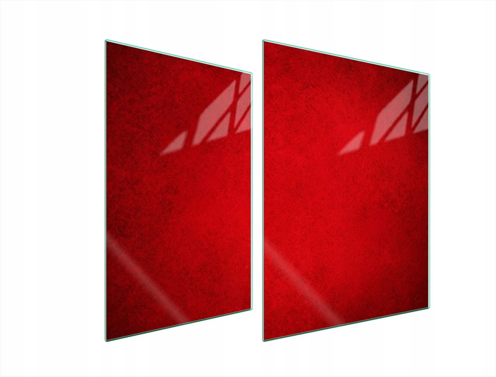 Üveg Tűzhelyvédő Főzőlap 70x52 Piros Edzett Üveg