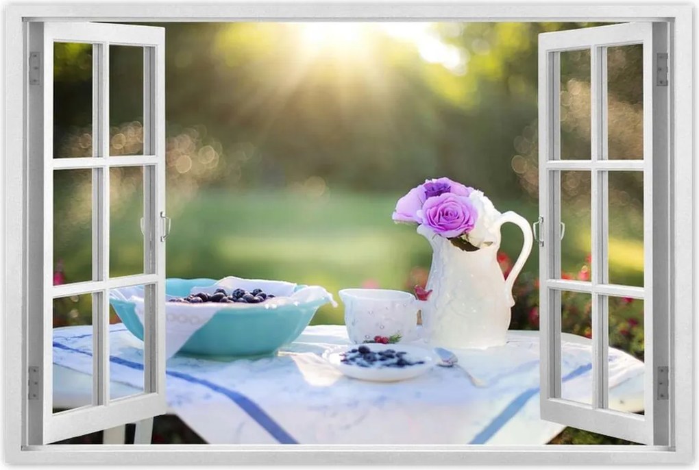 Poszterek 90x60 Lila rózsák