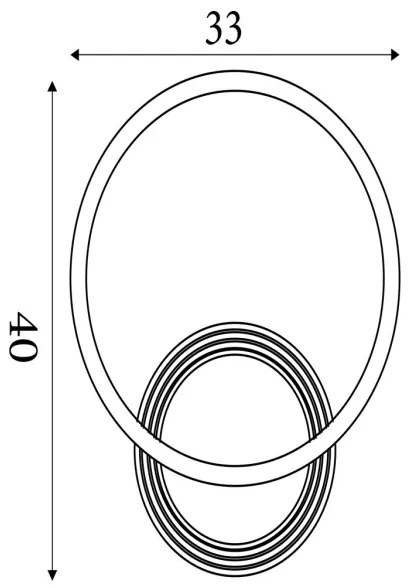 Searchlight 13650BK - LED dimmelhető mennyezeti lámpatest CONTOUR LED/24W/230V 3000K