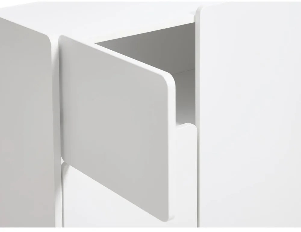 Fehér szekrény 80x100x40 cm Bera – Unique Furniture