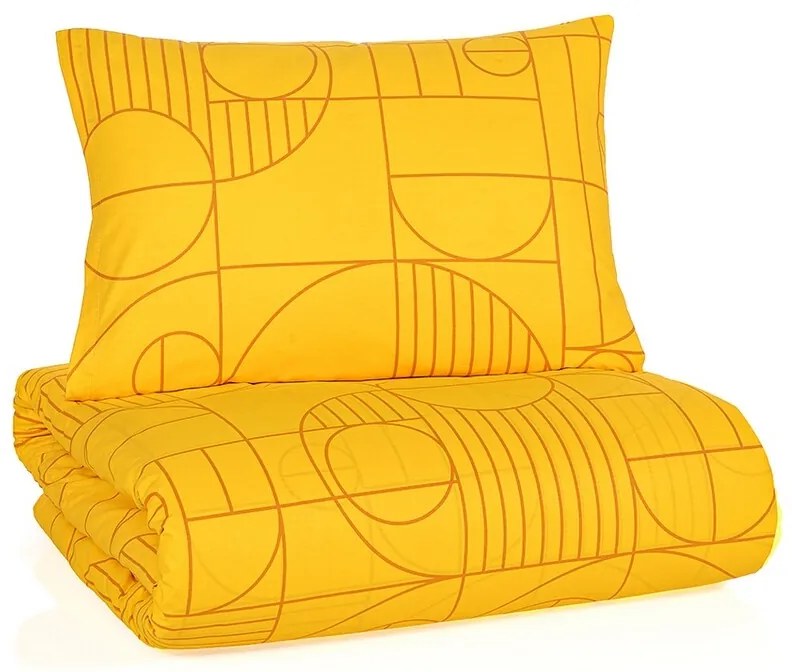 BedTex pamut ágynemét Geo Ray Flower, 140 x 200 cm, 70 x 90 cm, 140 x 200 cm, 70 x 90 cm