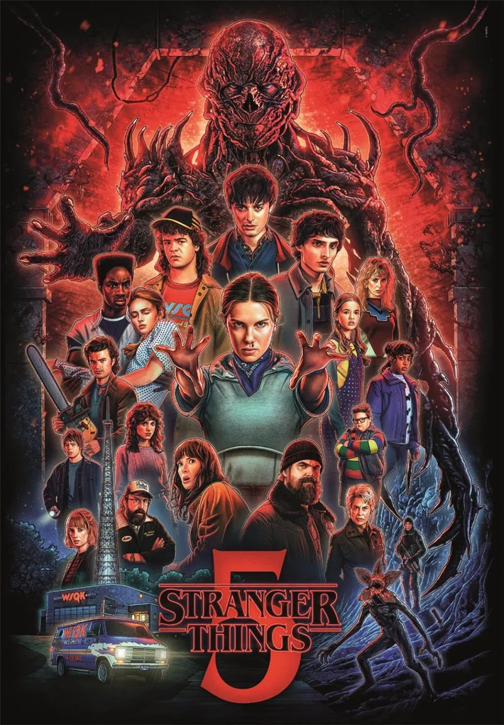 Stranger Things Fight the Darkness 1000 db-os Compact puzzle Clementoni
