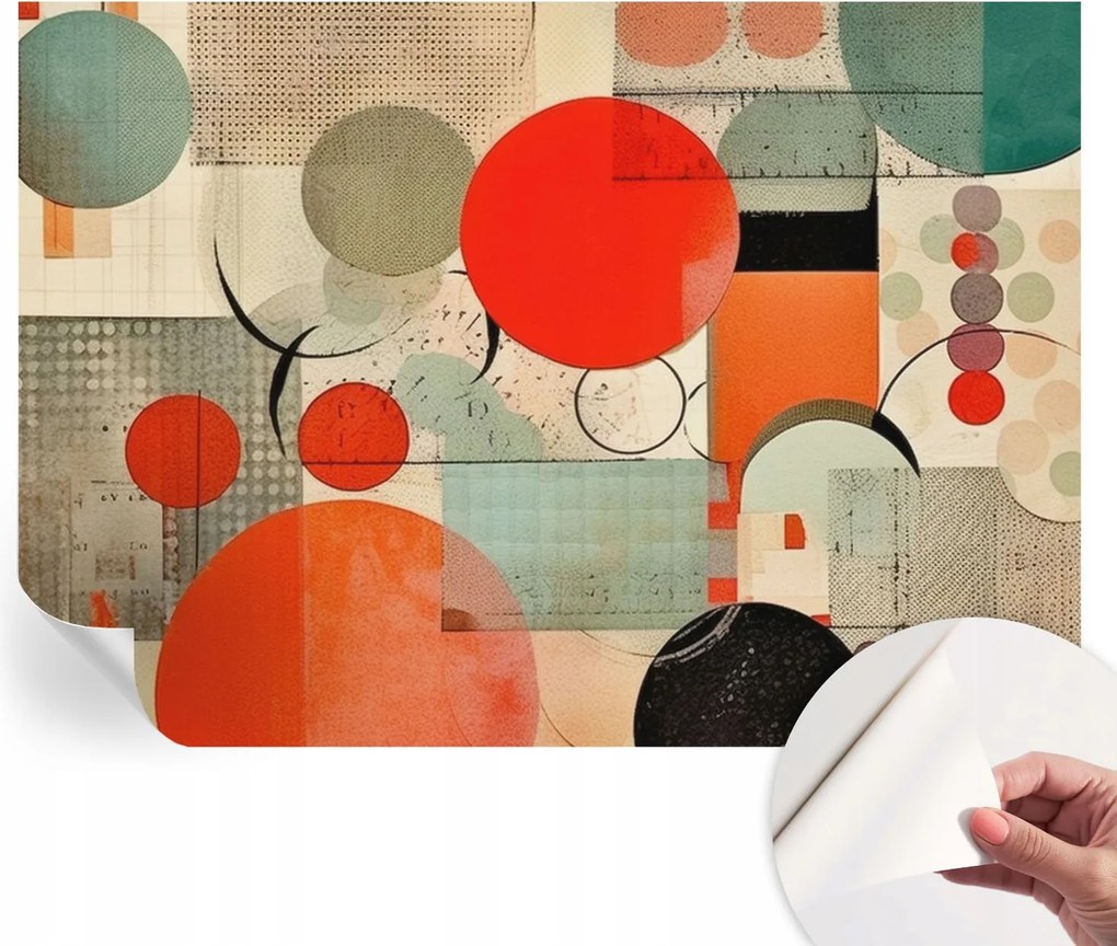 Dekoratív Öntapadós Tapéta Divatos Minták Színes absztrakt 312x219 cm