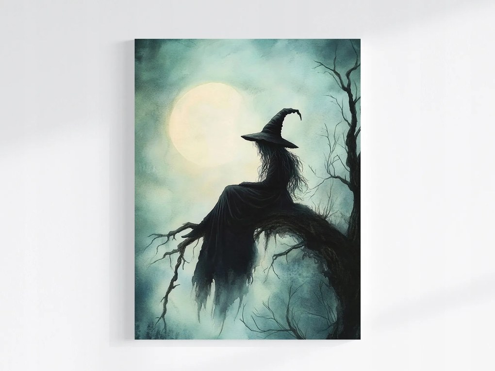 Canvas Vászonkép Éjszaka Hold Boszorkány 75x100
