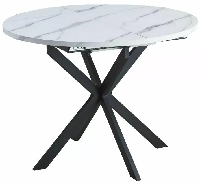 Gaston bővíthető étkezőasztal fehér 100-135cm