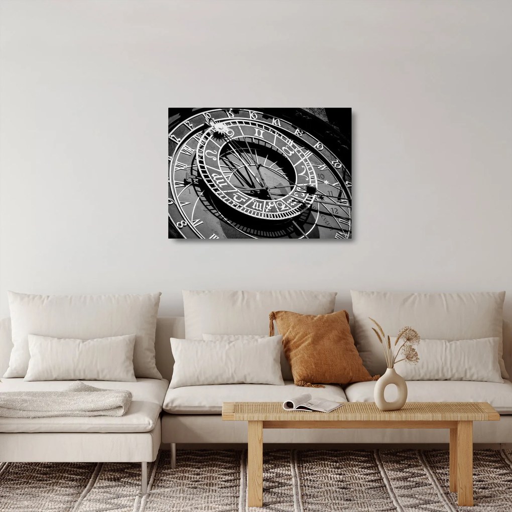 Kép - Csillagászati ​​óra, Prága, Cseh Köztársaság (üvegen) (70x50 cm)