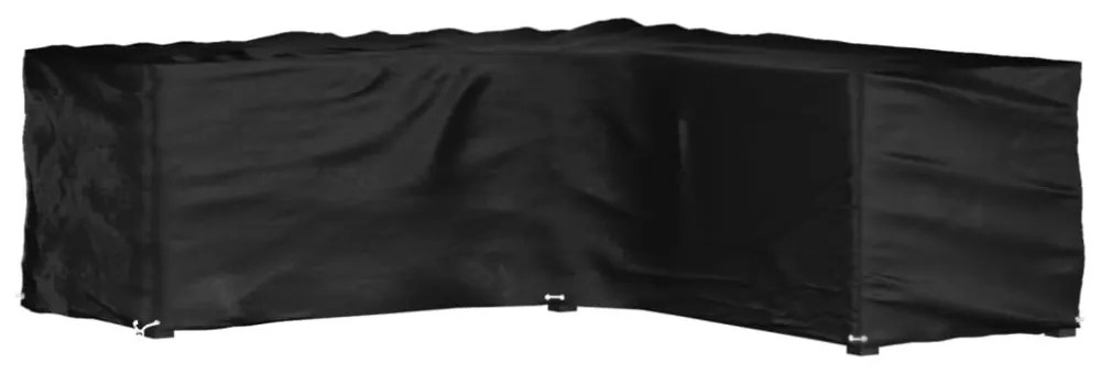 L-alakú kerti bútorhuzat 16 fűzőlyukkal 285 x 285 x 90 cm
