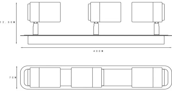 Lucide 26958/15/30 - LED Dimmelhető fürdőszoba spotlámpa LENNERT 3xGU10/5W/230V IP44