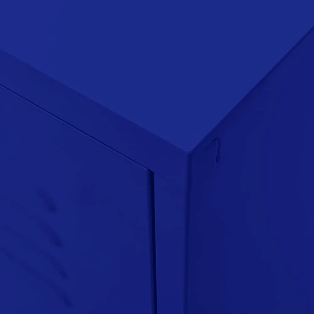 tengerészkék acél TV-szekrény 105 x 35 x 50 cm