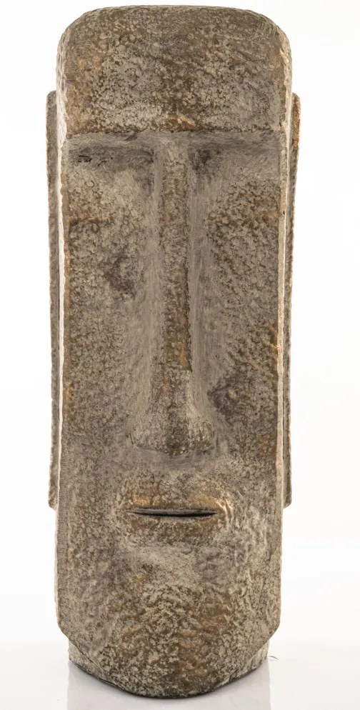 Kerámia Moai szobor Bézs Dísztárgy 41x13,5x13,5cm