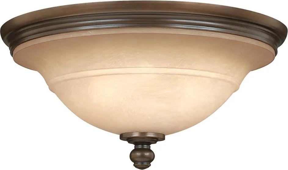 ELSTEAD HK-PLYMOUTH-F PLYMOUTH Klasszikus Mennyezeti Lámpa Borostyán, Antik Bronz E27 IP20