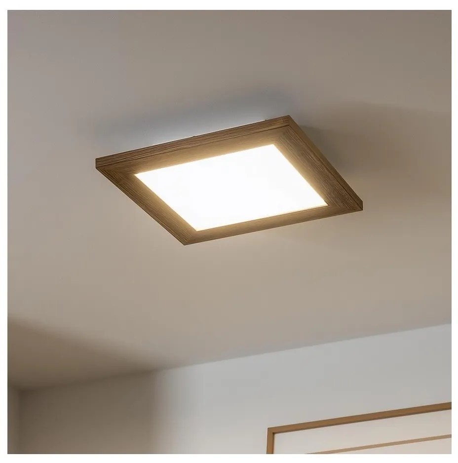 Brilagi - LED Mennyezeti lámpa SLIMFRAME WOOD LED/25W/230V 34x34 cm barna