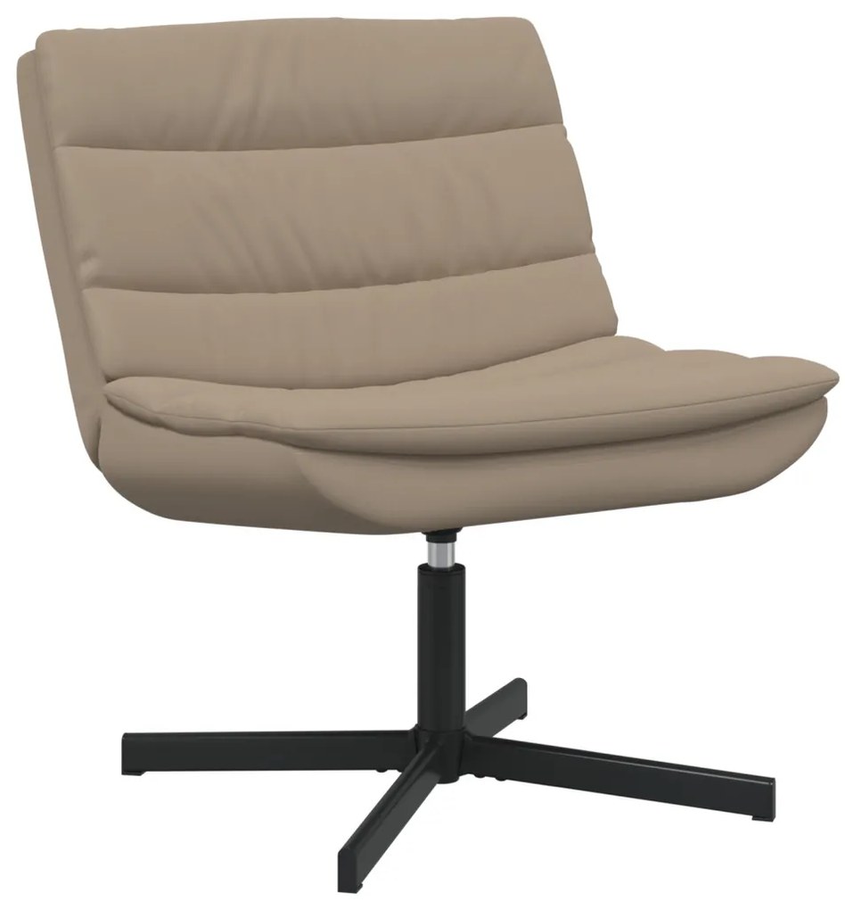 Forgószék Kávé Poliészter, Fém alap Standard Ergonómikus