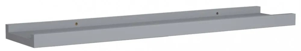 2 db szürke MDF szegélypolc képkeretekhez 60 x 9 x 3 cm