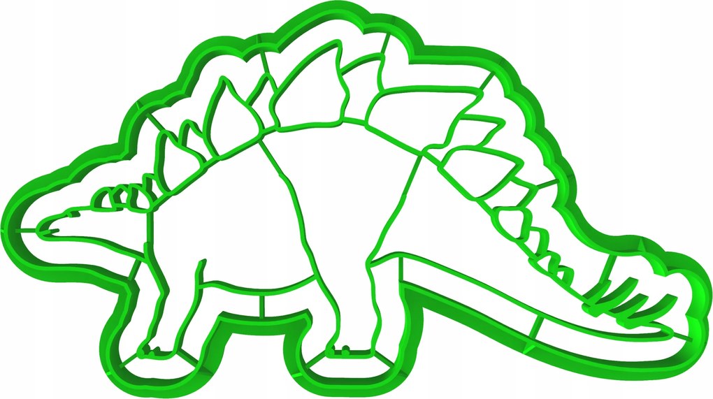 Forma Lyukasztó Sütemény- és Mézeskalácsvágó Dinoszaurusz Stegosaurus 14cm