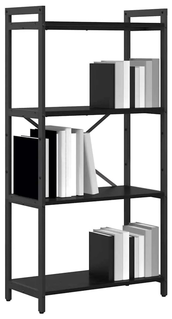 Könyvszekrény Musta tammi 60 x 30 x 118 cm Faanyag