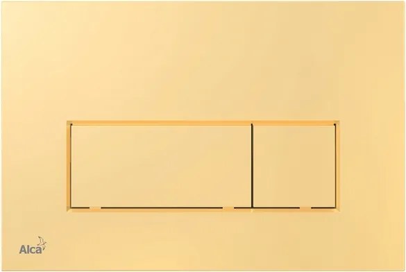 AlcaPLAST WC-öblítő gomb Arany fényes M575 Delfin alcadrain