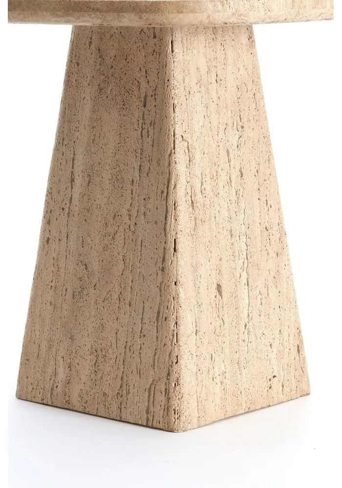 Tárolóasztal kő asztallappal 40x40 cm Kepami – Light &amp; Living