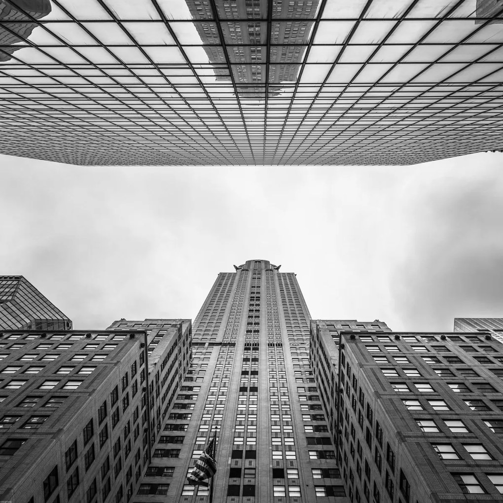 Poszter 80x80cm Chrysler Building New York 11, Assaf Frank