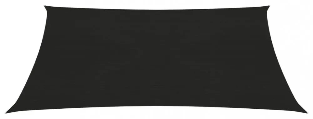 fekete HDPE napvitorla 160 g/m² 2 x 3 m