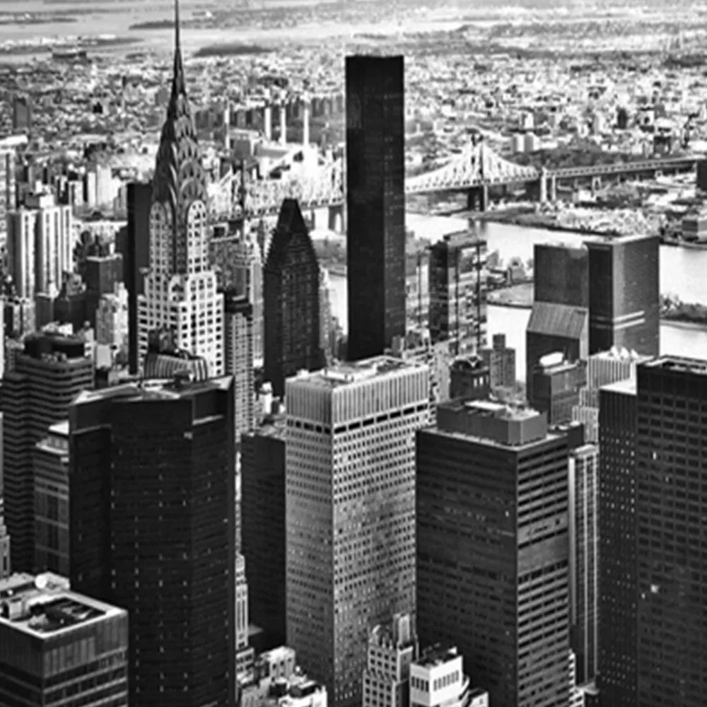 Gario Paraván Manhattan fekete-fehér színben Méret: 110 x 170 cm, Kivitelezés: Klasszikus paraván