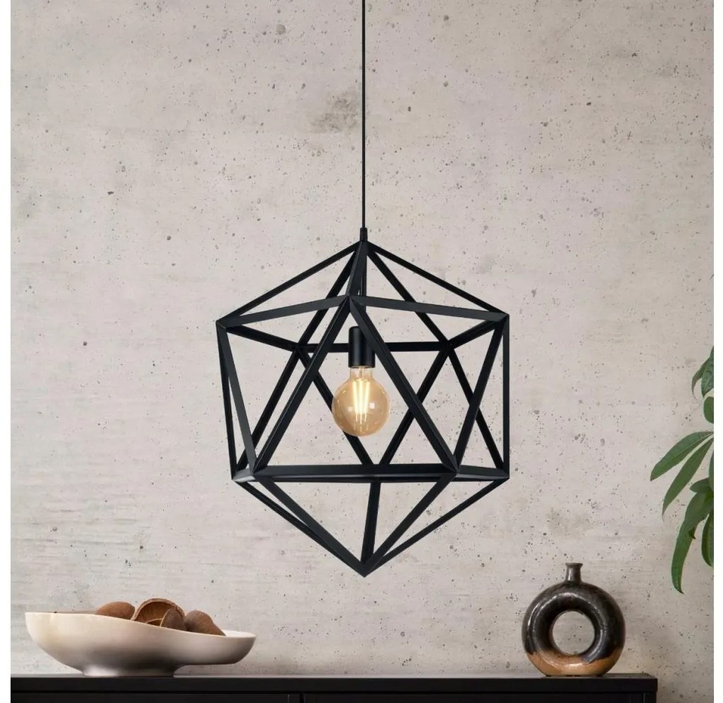 Eglo 49762 - Mennyezeti függesztékes lámpa EMBLETON 1xE27/60W