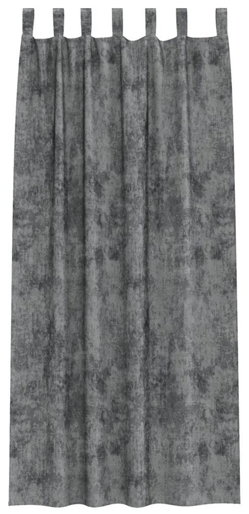 Vellvet Függönyök 2 db Gombokkal Szürke 225x140 cm