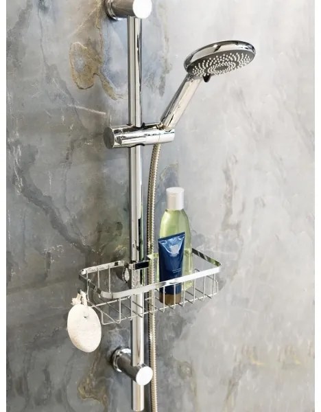 WENKO 25678100 - FLORESTA kosár 24x14 cm, ezüstszínű