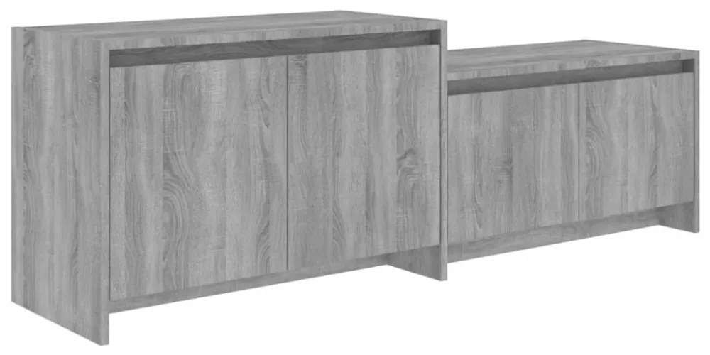 szürke sonoma szerelt fa TV-szekrény 146,5x35x50 cm