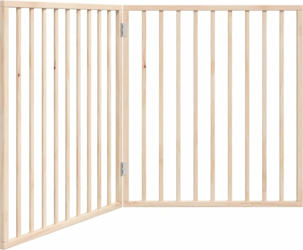 vidaXL összecsukható kutyakapu 2 panellel, nyárfa, 160 cm