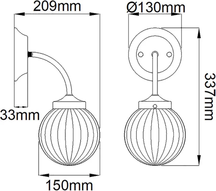 Elstead Lighting COSMOS DL-COSMOS1 Fali lámpa 1x60W/E14