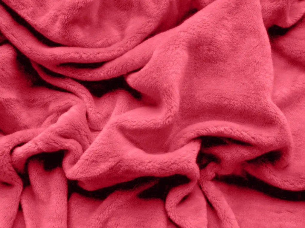 Mikroplüss lepedő SOFT 180x200 cm piros