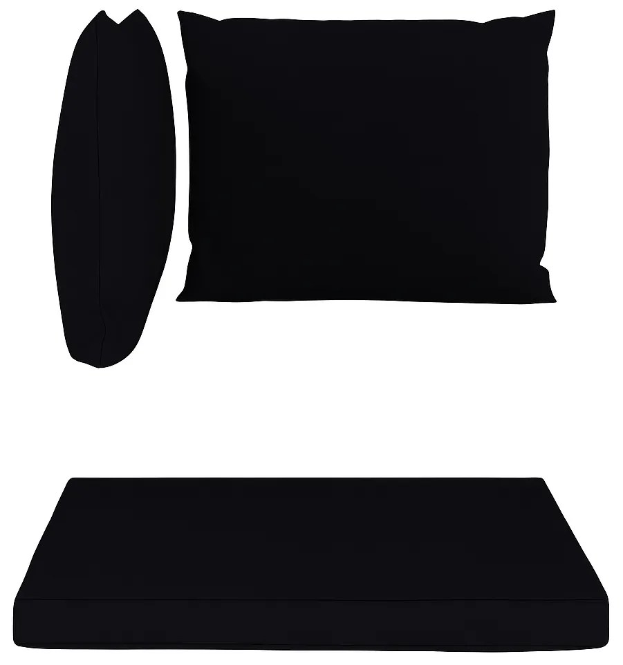 Kerti bútor párna szett MAJKEN, fekete