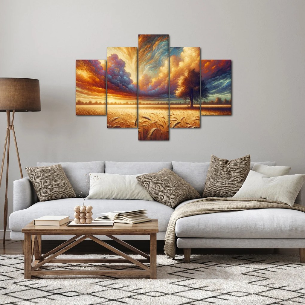 Kép – Fa a mezőn (150x105 cm)