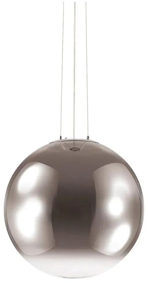 Ideal Lux - Csillár zsinóron MAPA 1xE27/42W/230V átm. 50 cm szürke/füstös