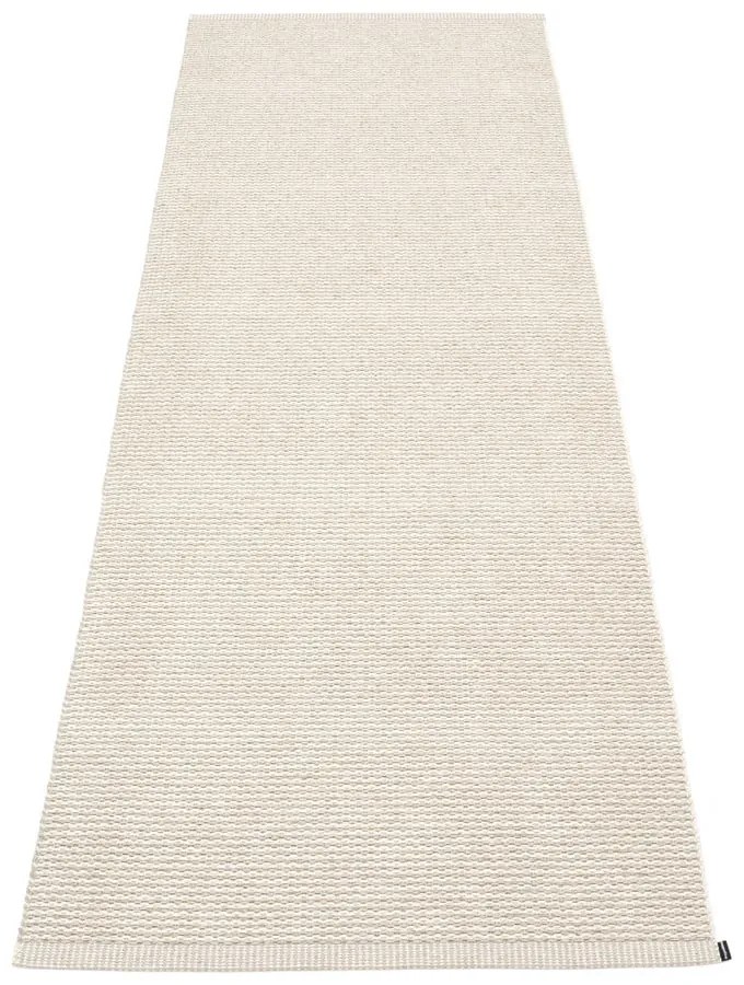 Krémszínű kültéri-beltéri futószőnyeg 70x200 cm Mono Linen Vanilla – Pappelina