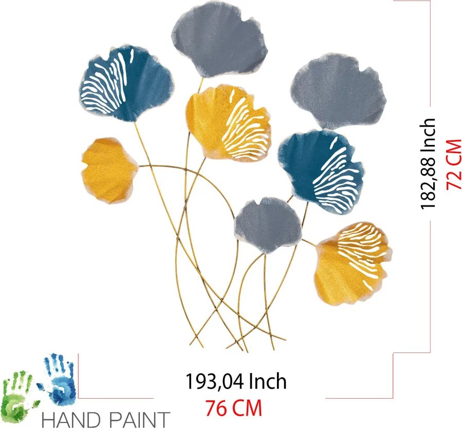 Vuzuh fém fali dekoráció, 76×5 cm – TR279ENZ2538